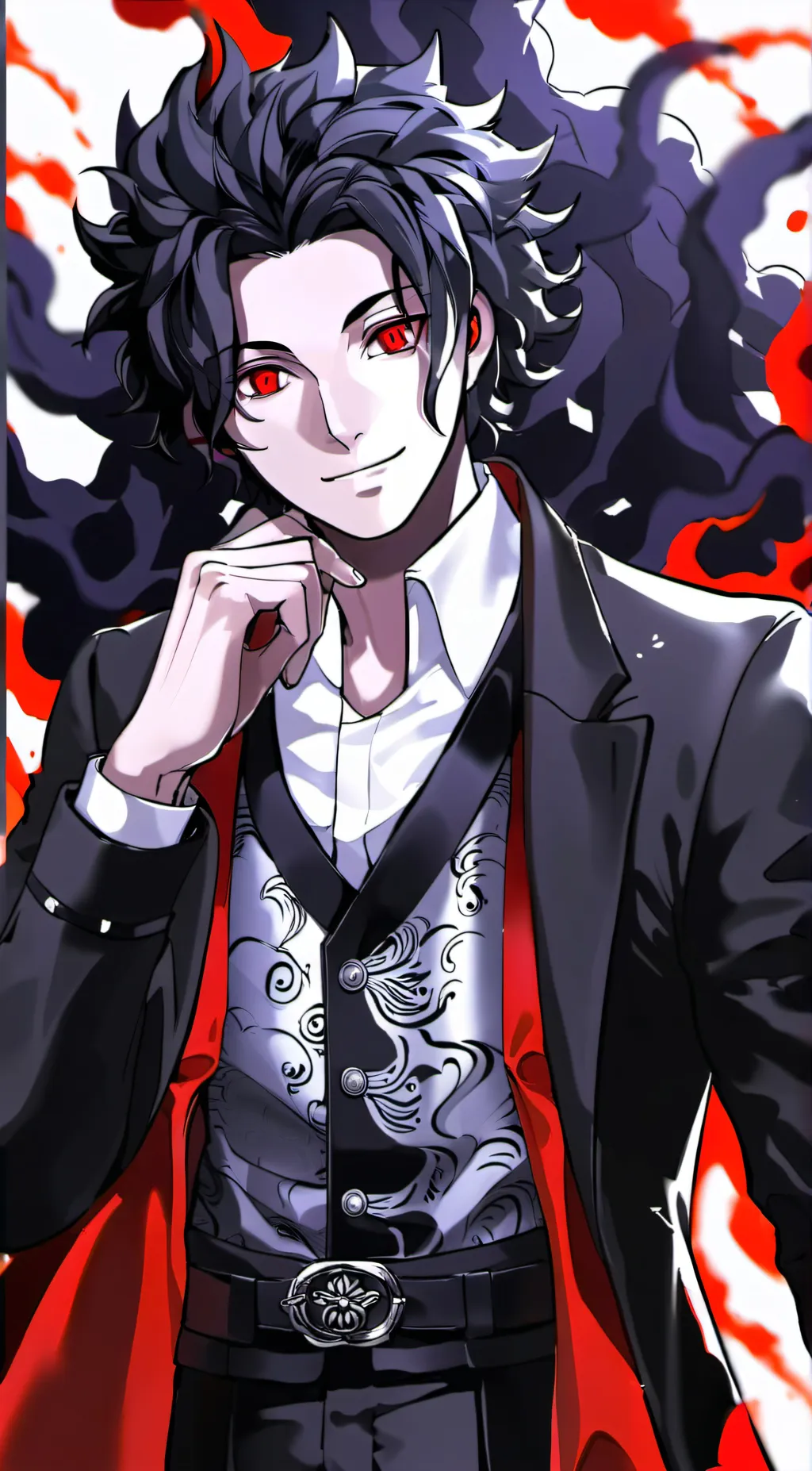 ai character: Demon slayer  background