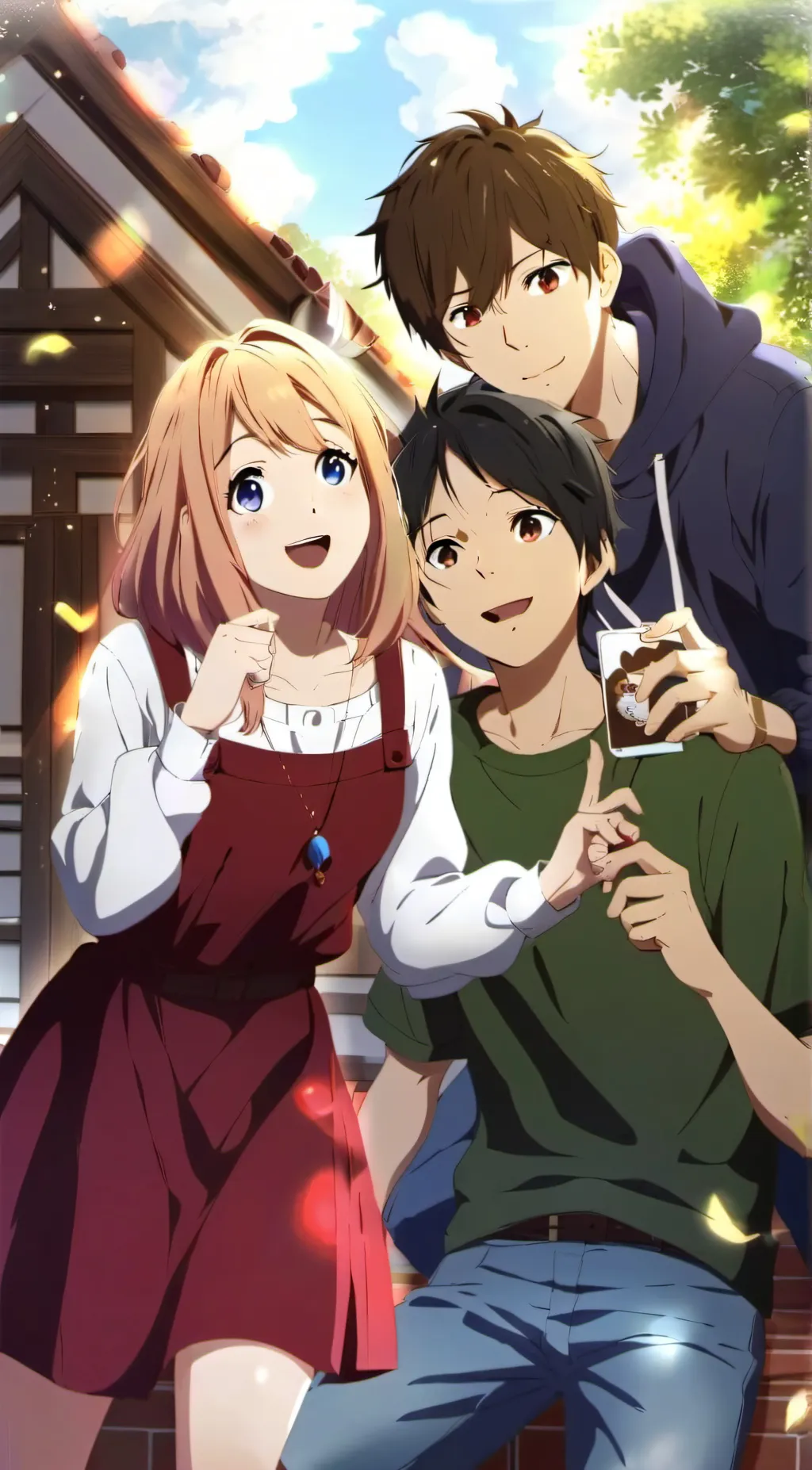 ai character: friends group  background