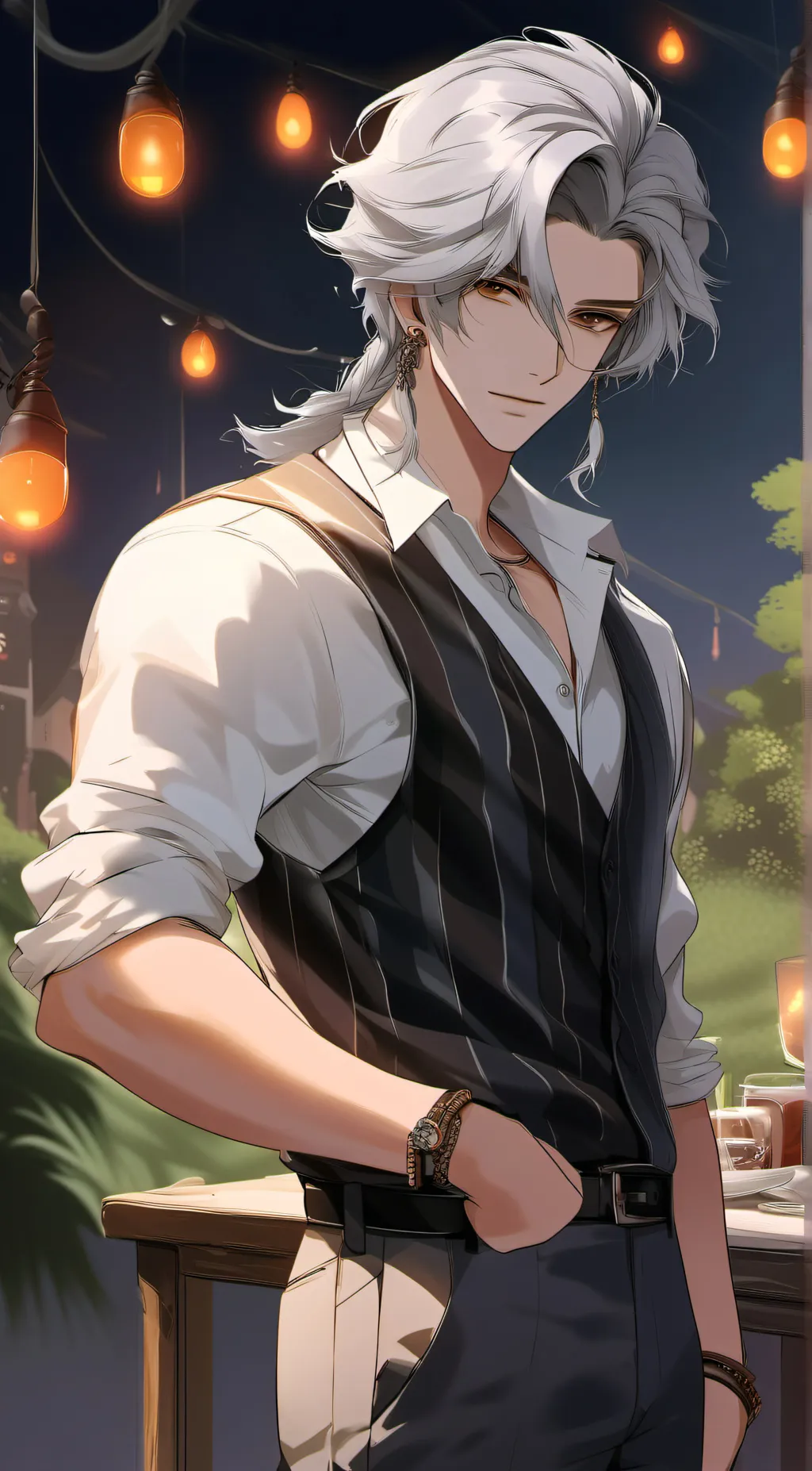 ai character: Carter  background