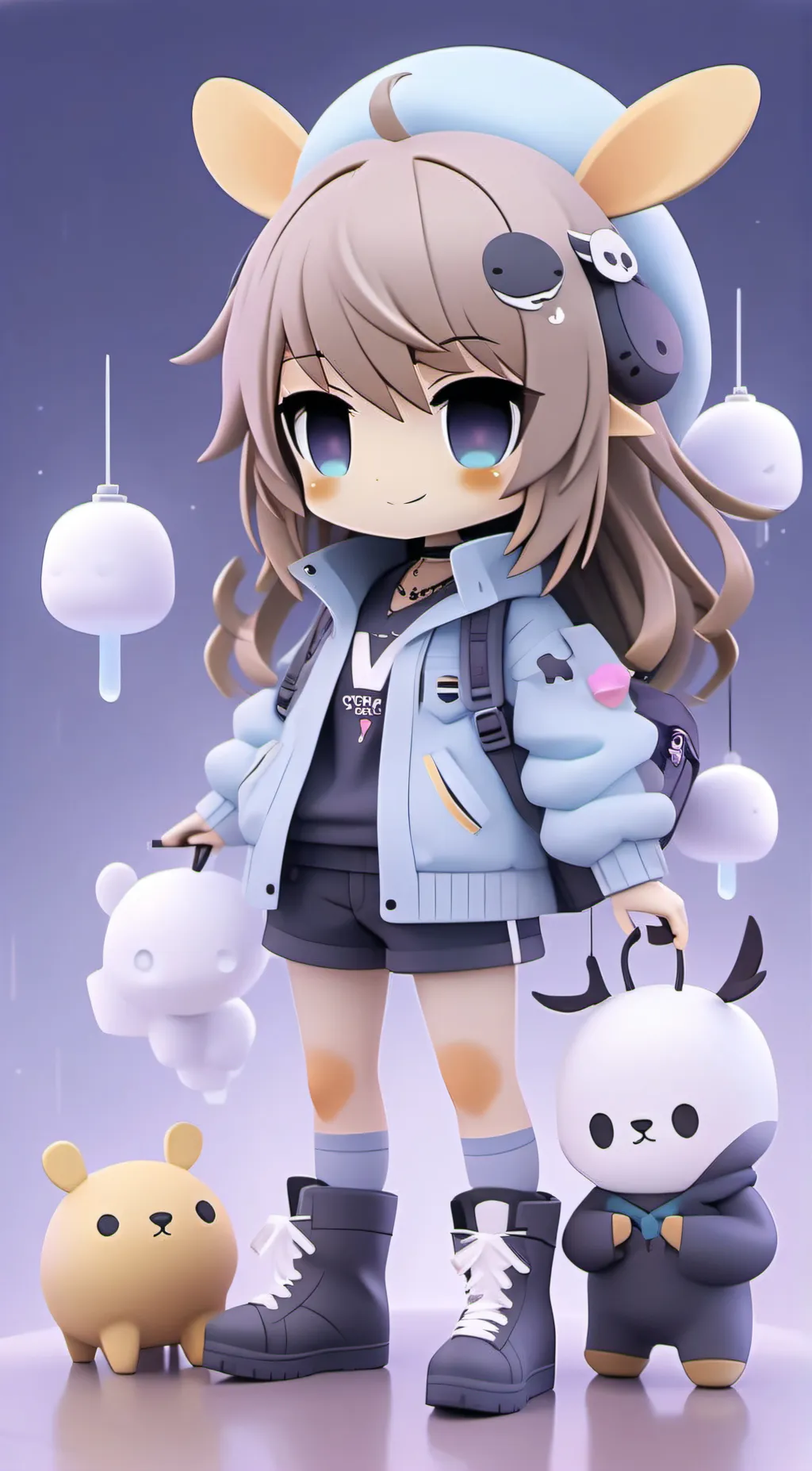 ai character: Crystal background