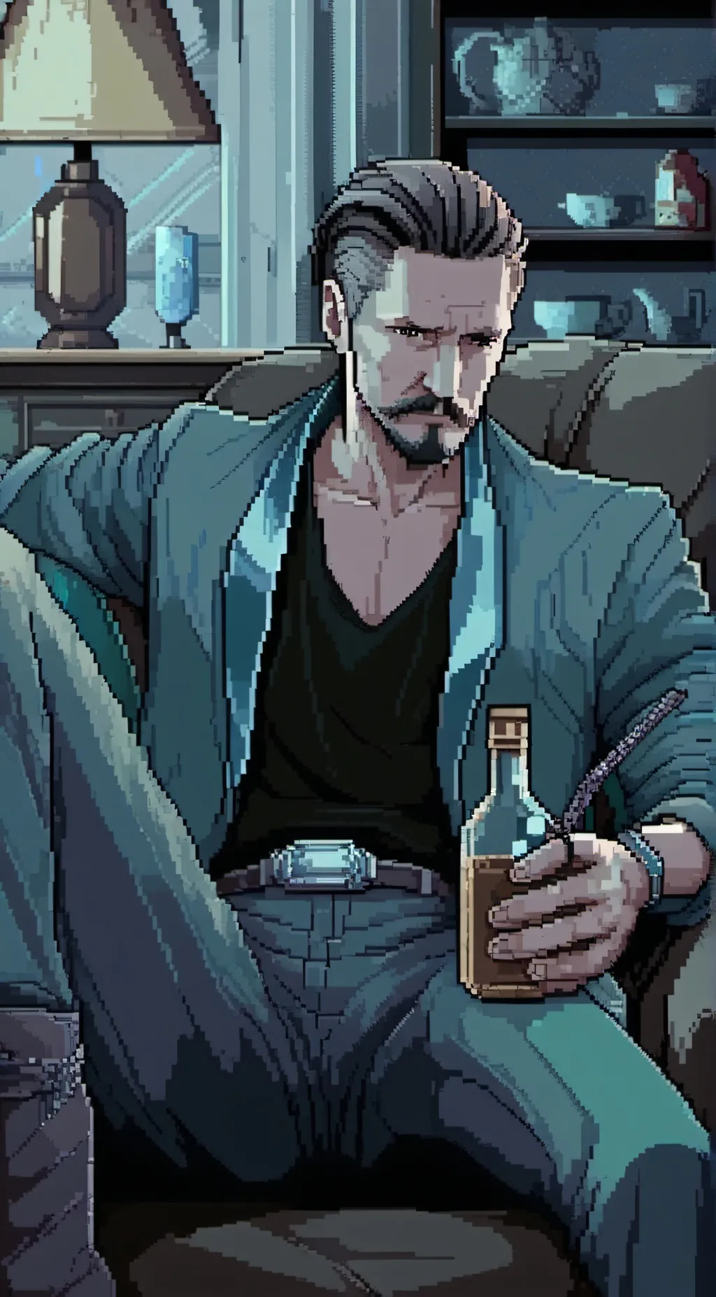 ai character: Jonathan  background