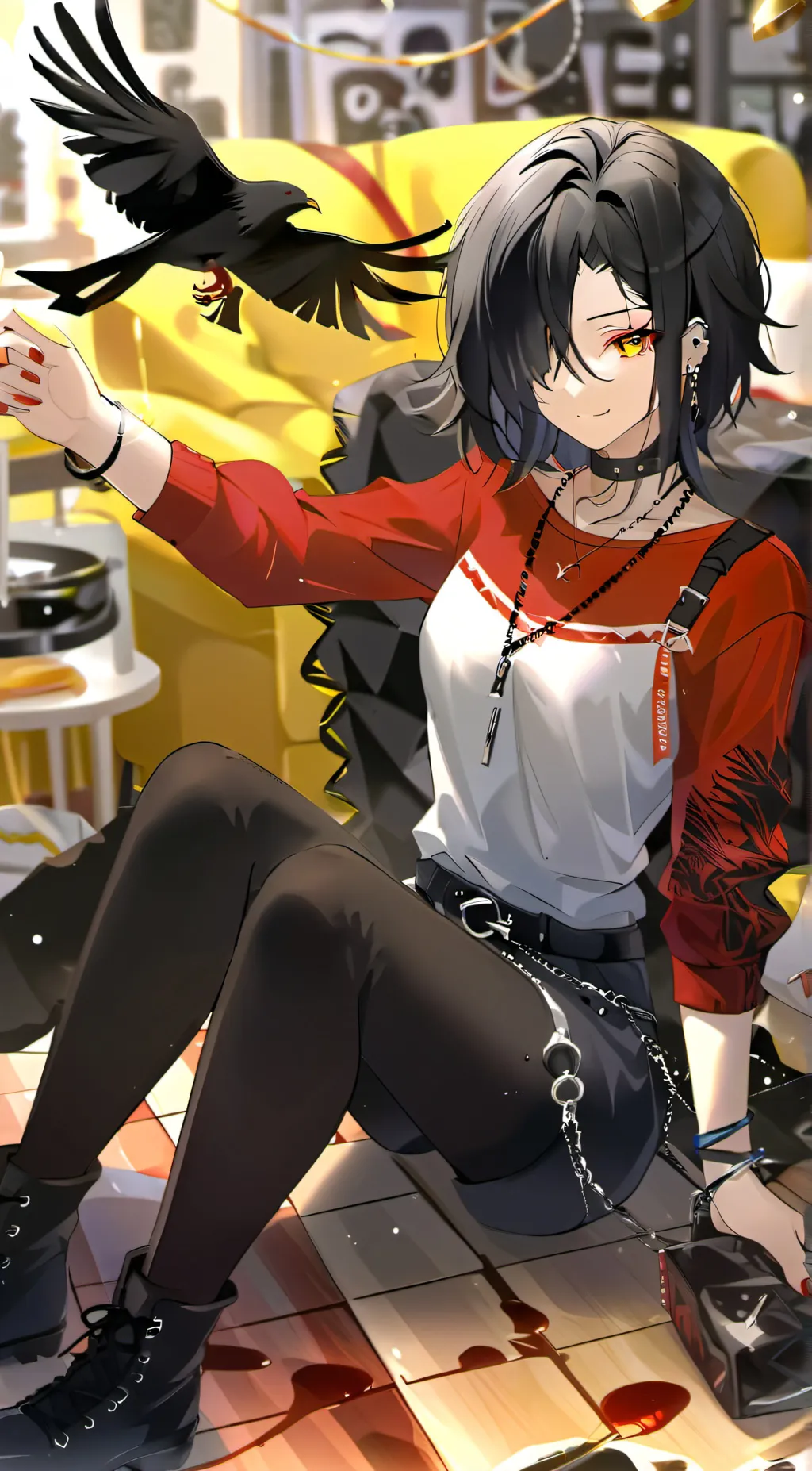 ai character: raven background