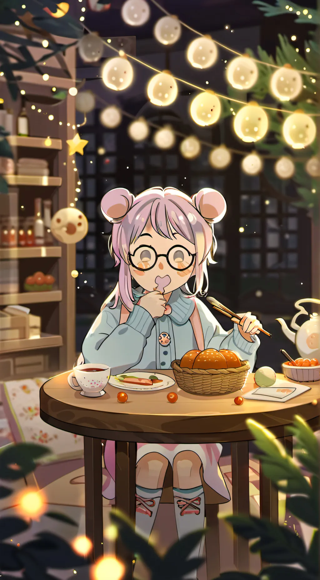 ai character: luna background