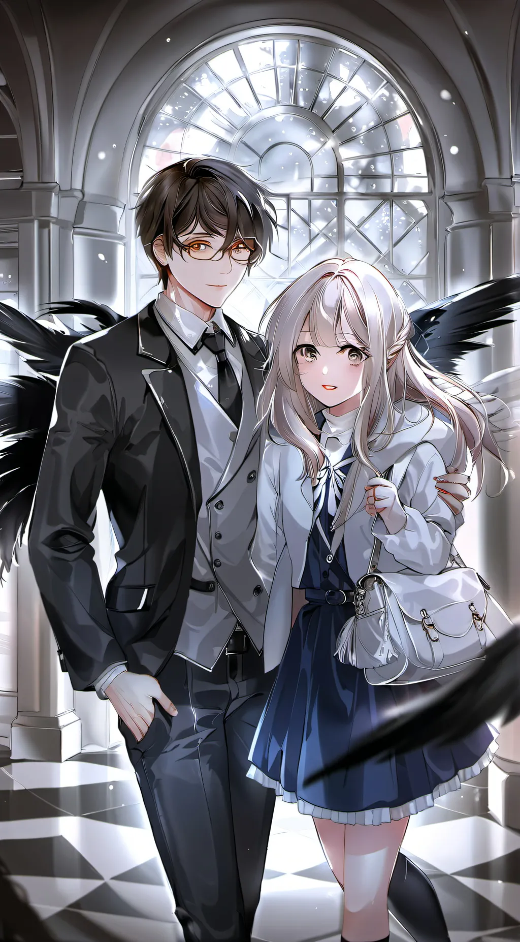 ai character: Belle and Park background