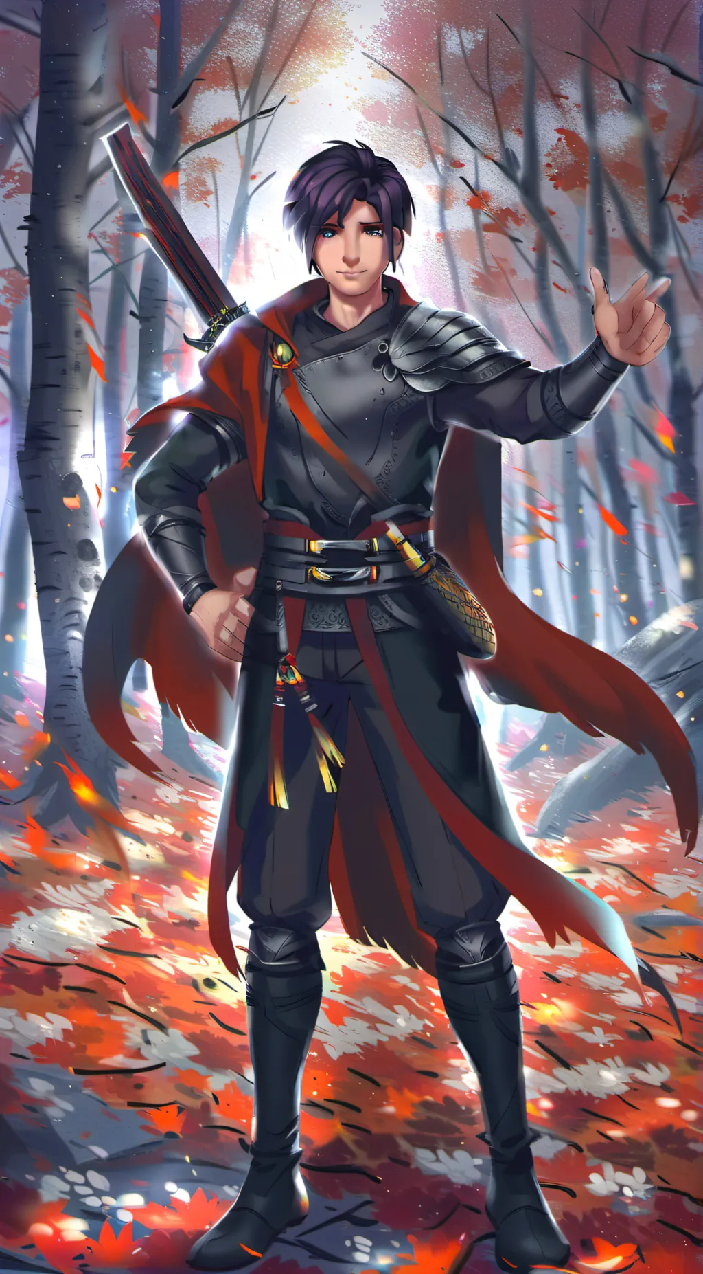 ai character: Sebastian  background