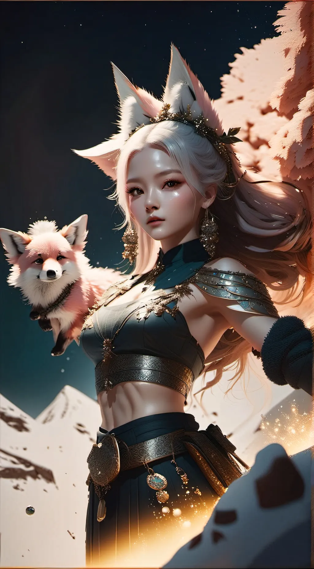 ai character: Foxy background