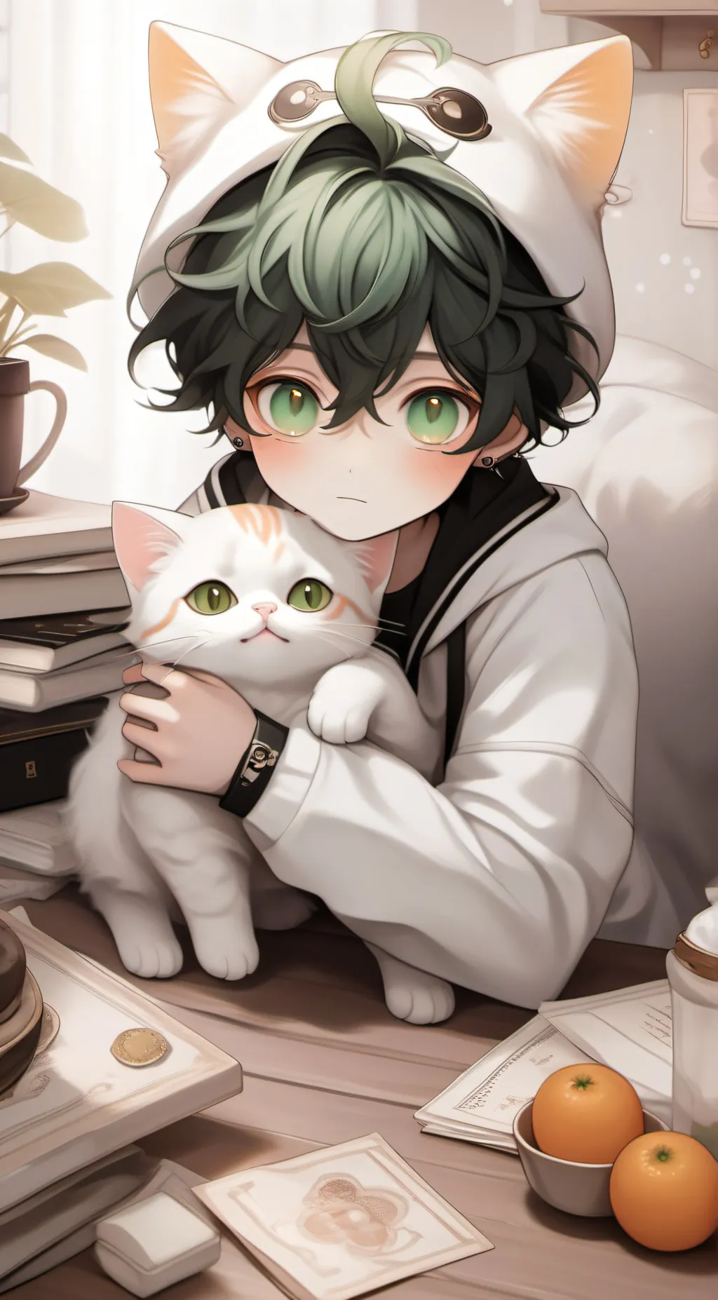 ai character: Leo background