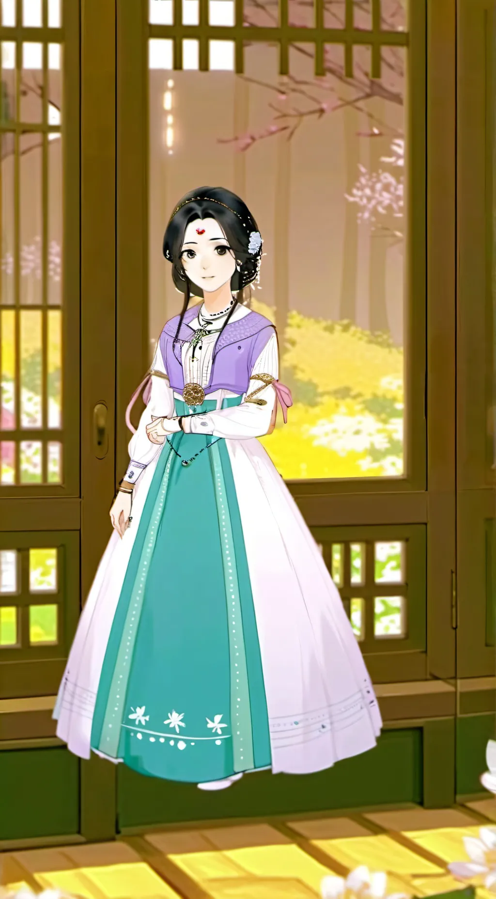 ai character: Luna(you) background