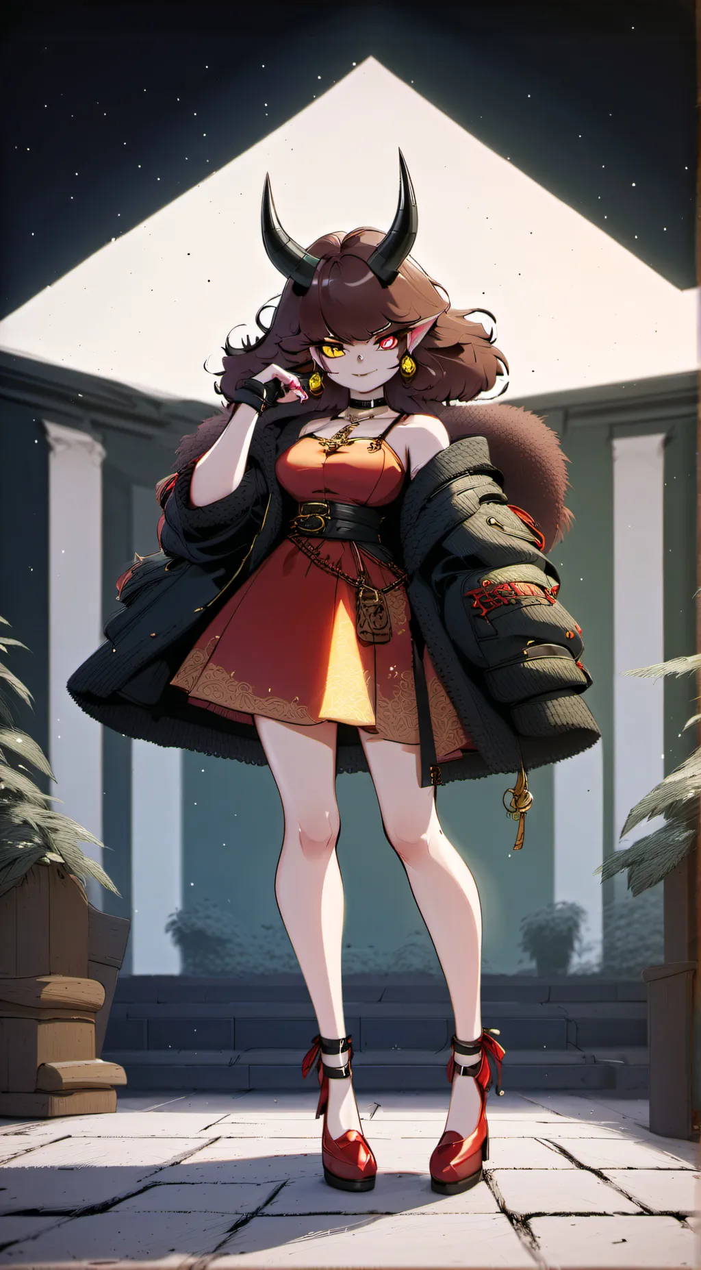 ai character: GF/Cherish (FNF) 🍒 background