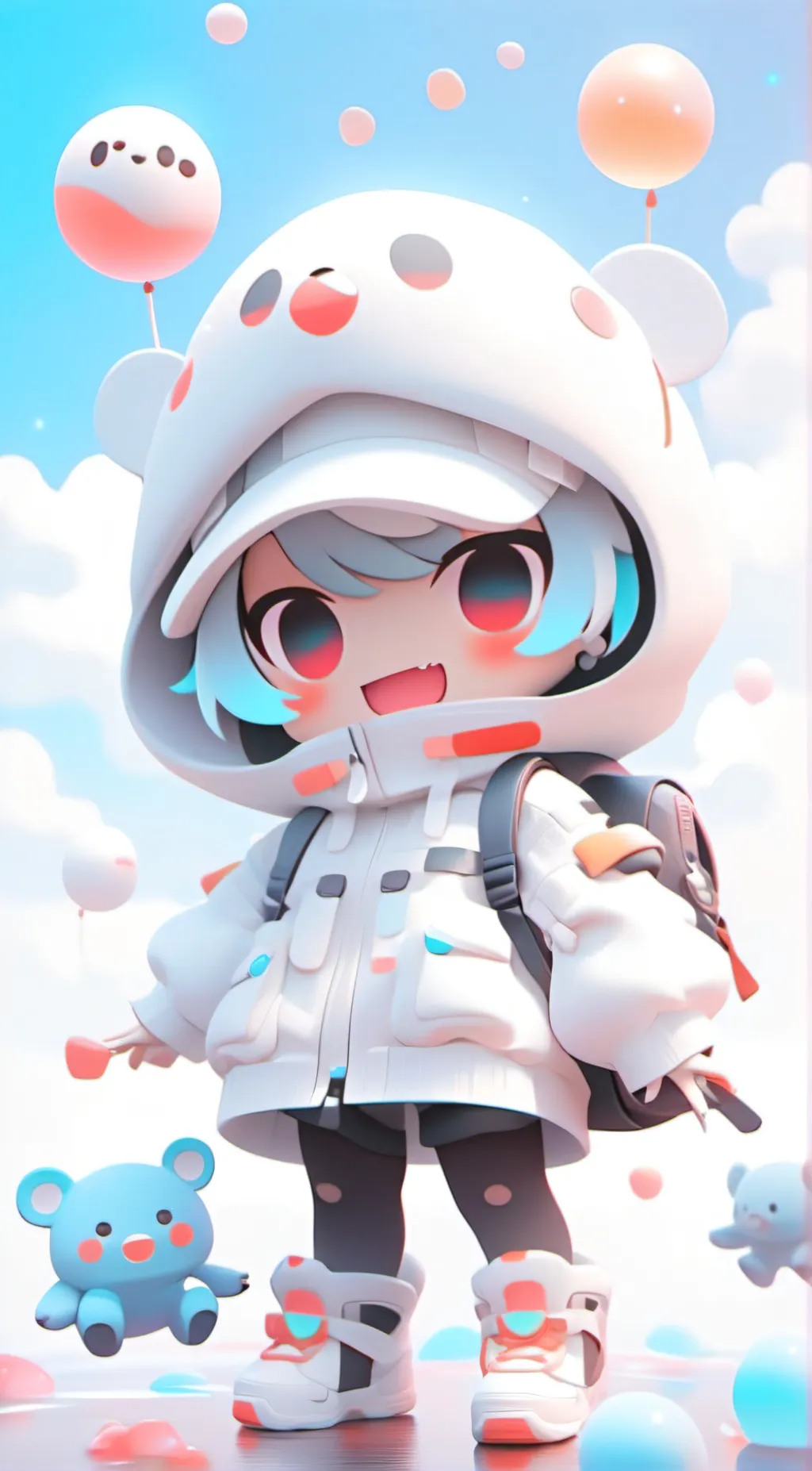 ai character: cat naps wife background