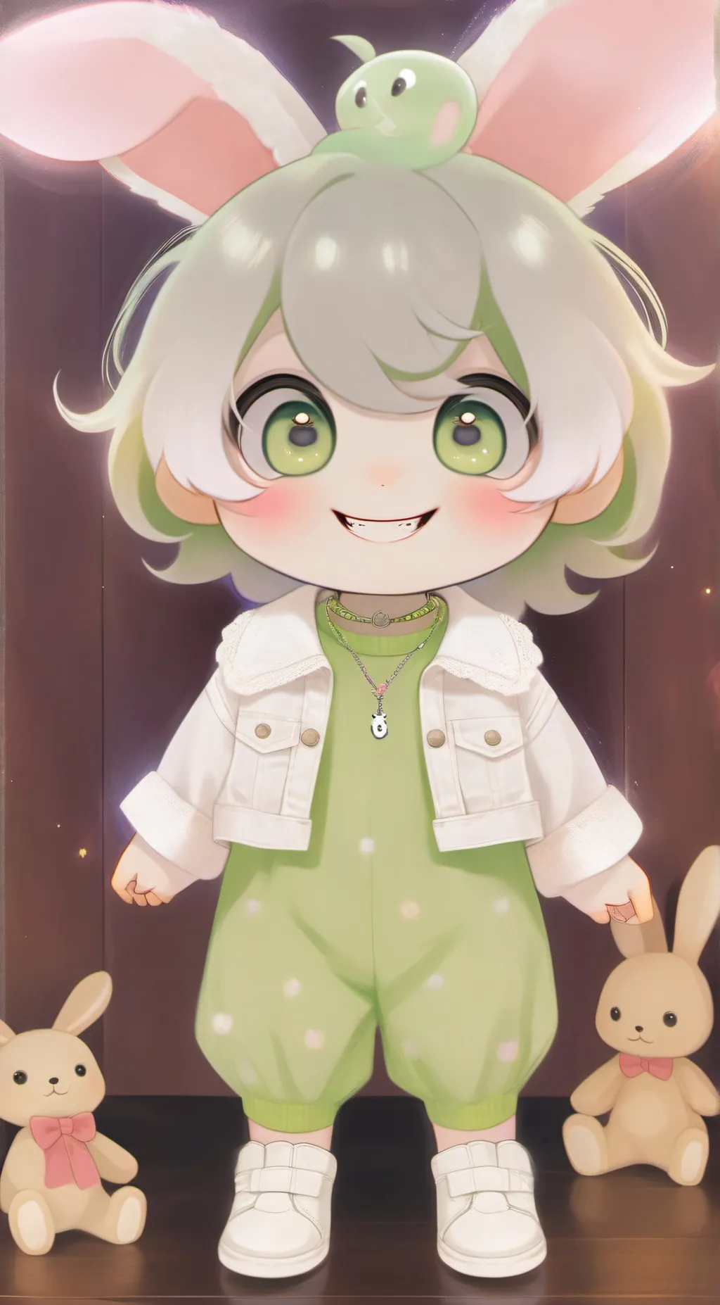 ai character: ~smiling critters~ background