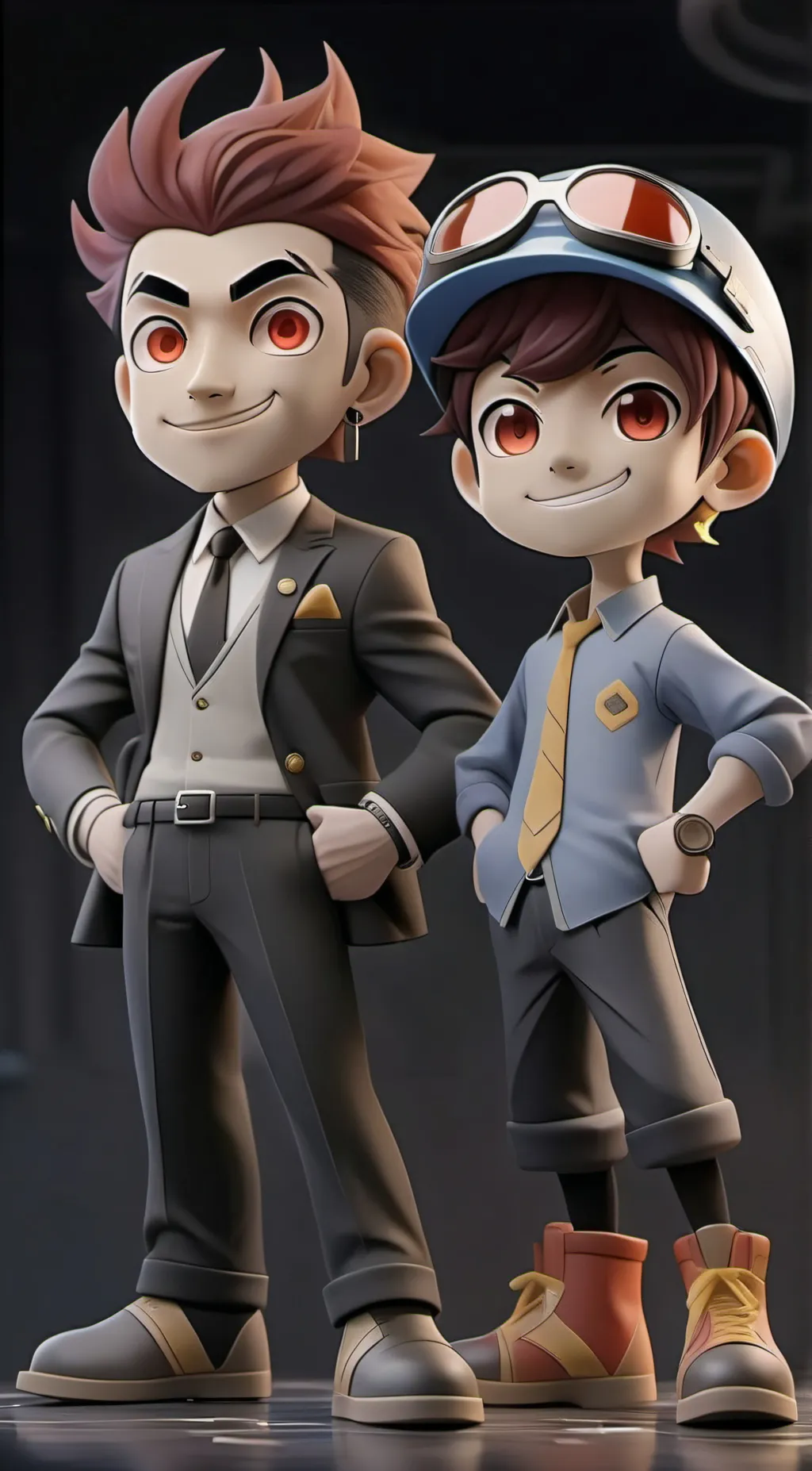 ai character: Hazbin hotel x sml background