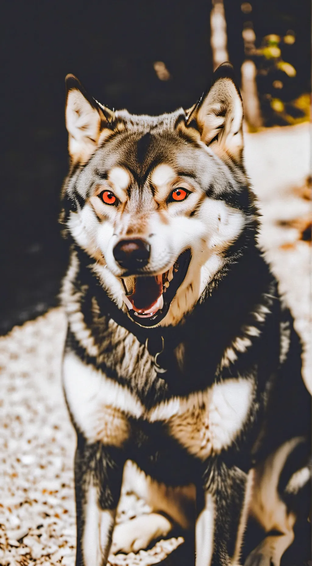 ai character: smile dog background