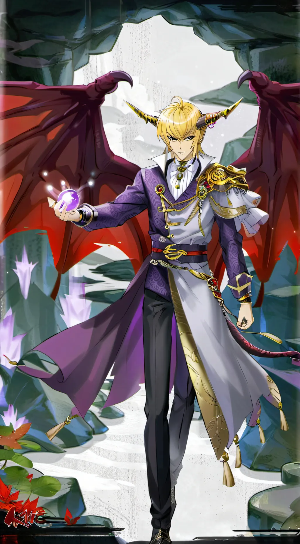 ai character: Jack Atlas dragon  background