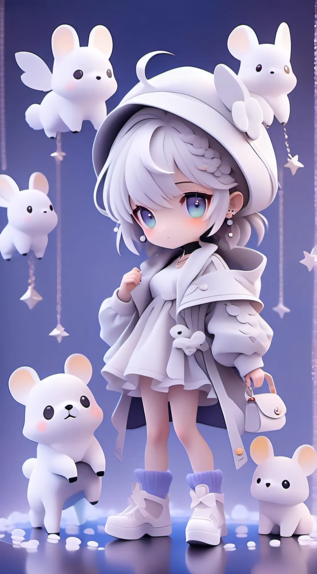 ai character: Rose background