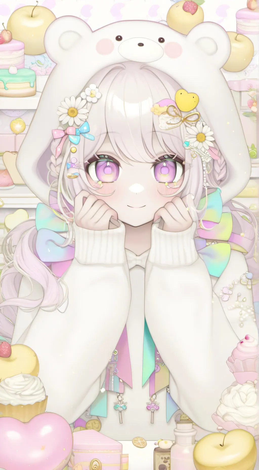 ai character: Luna Dream Vapor background