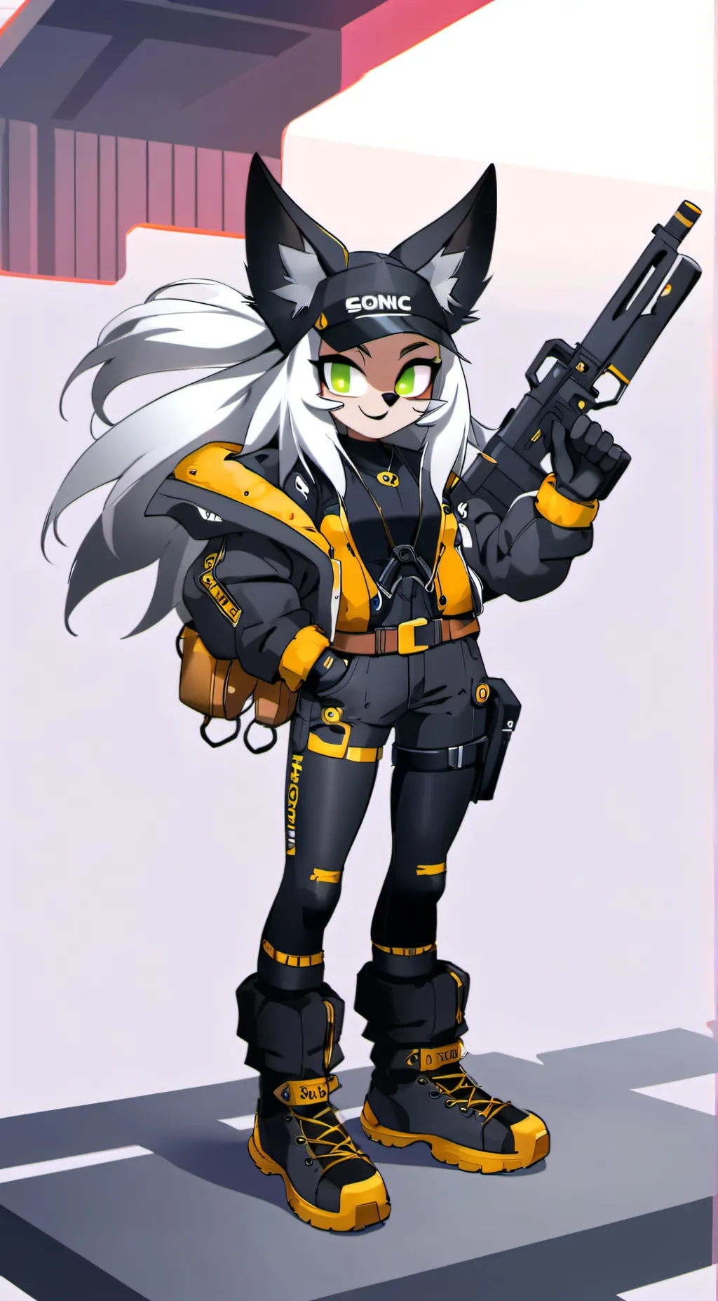 ai character: Rebel Rouge background