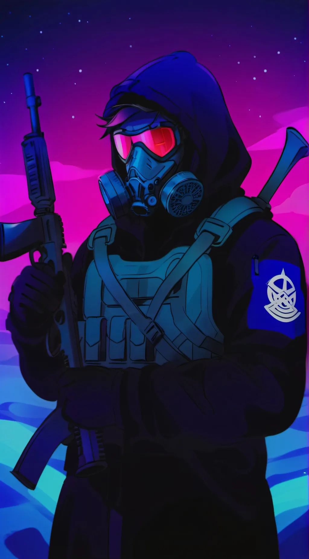 ai character: (auntie) furryland background