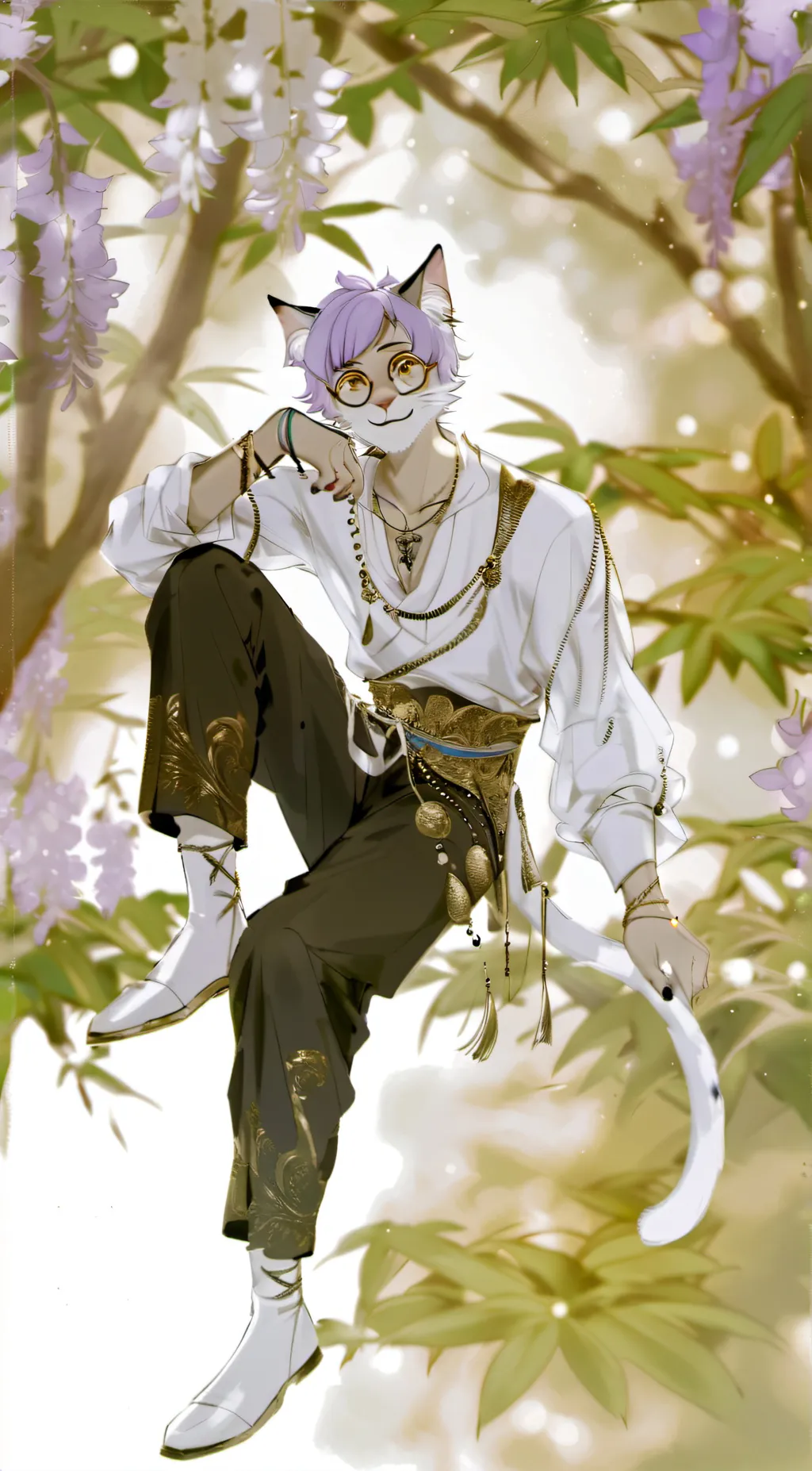 ai character: catnap background