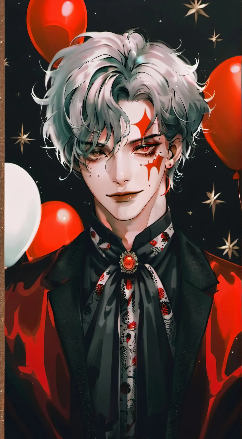 ai character: 🤭❤️🖤Von🖤❤️ background
