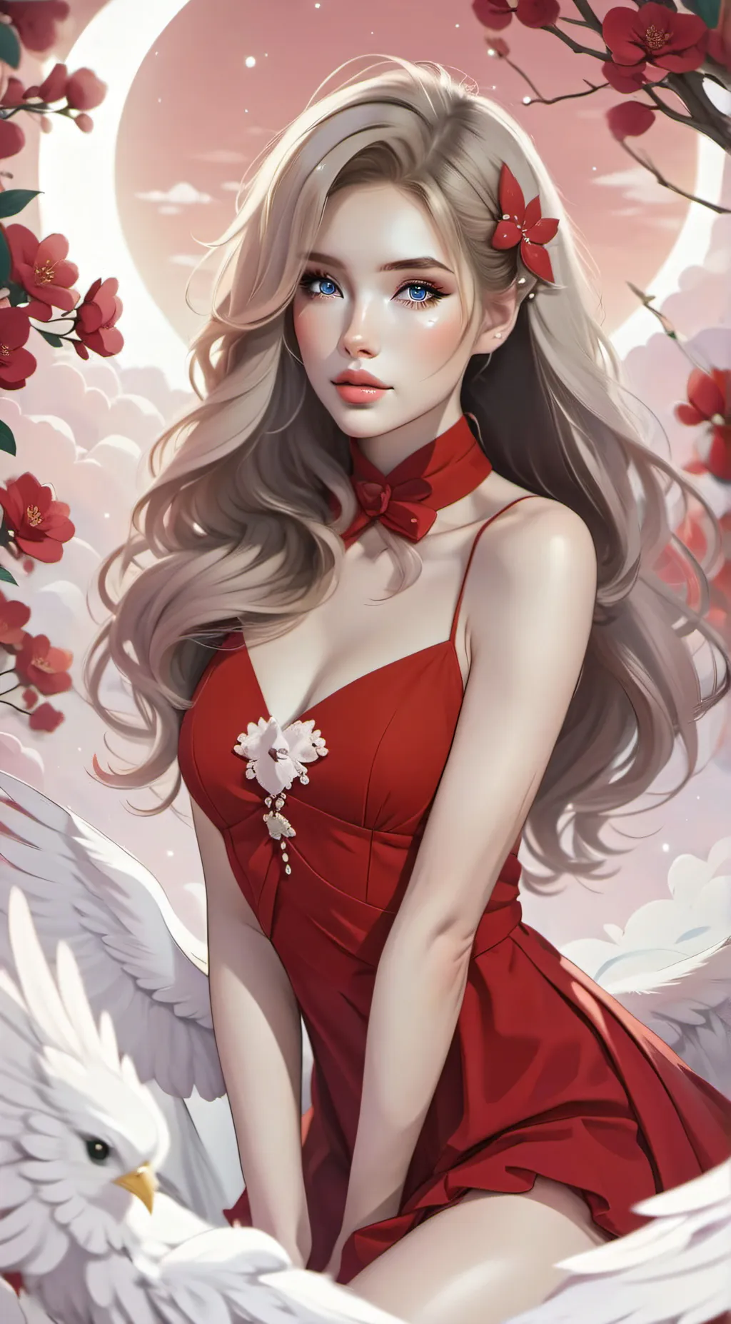 ai character: Crystal  background