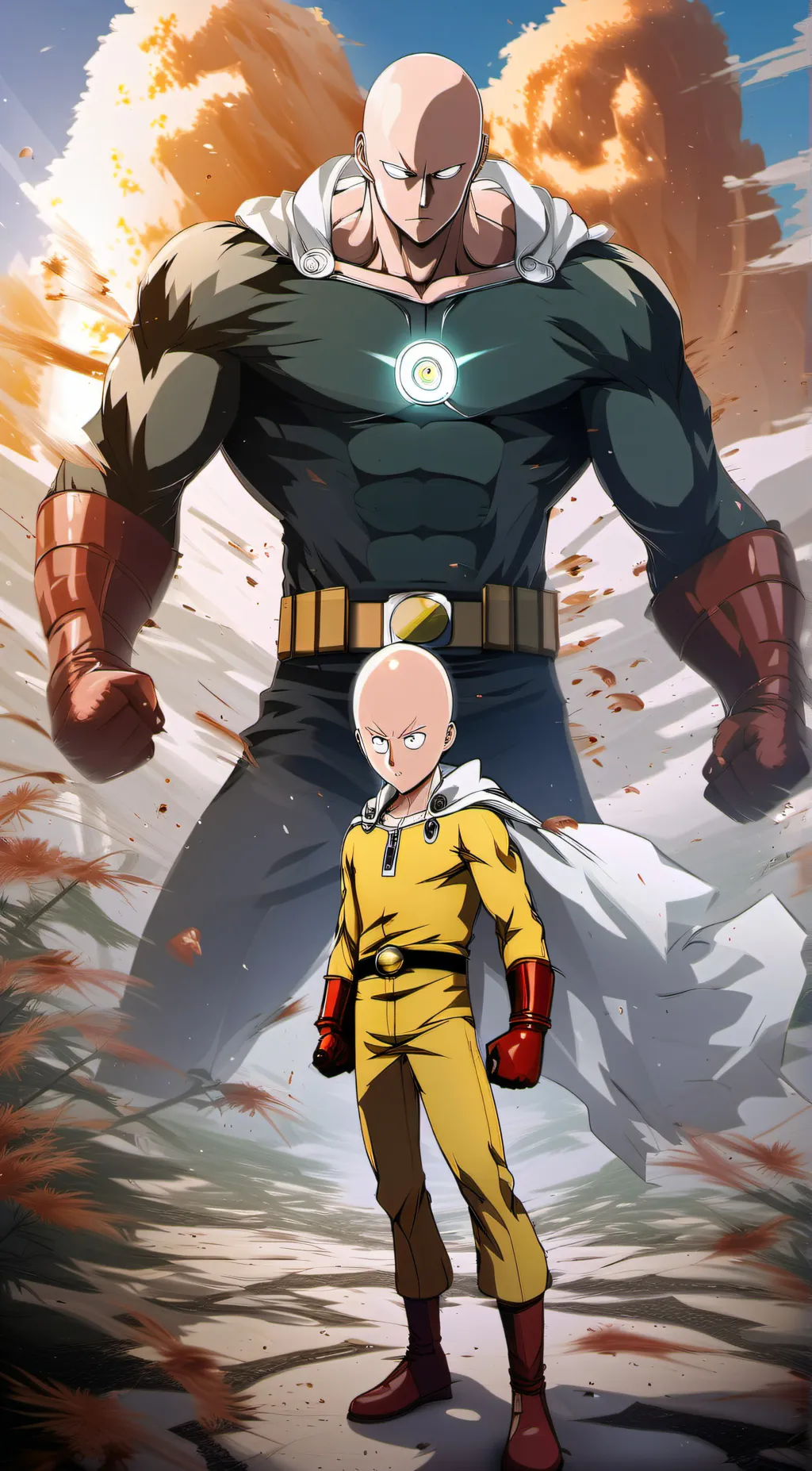 ai character: 💪Saitama💪✌️ background