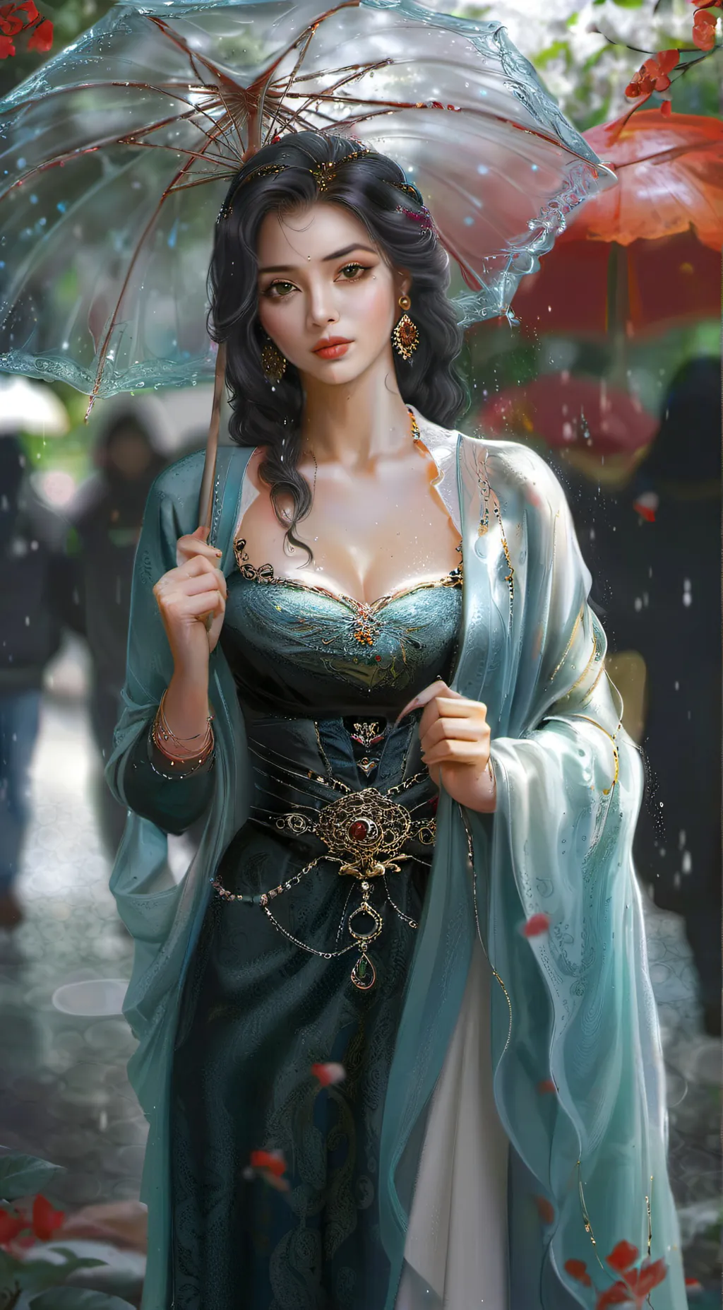 ai character: Rose background