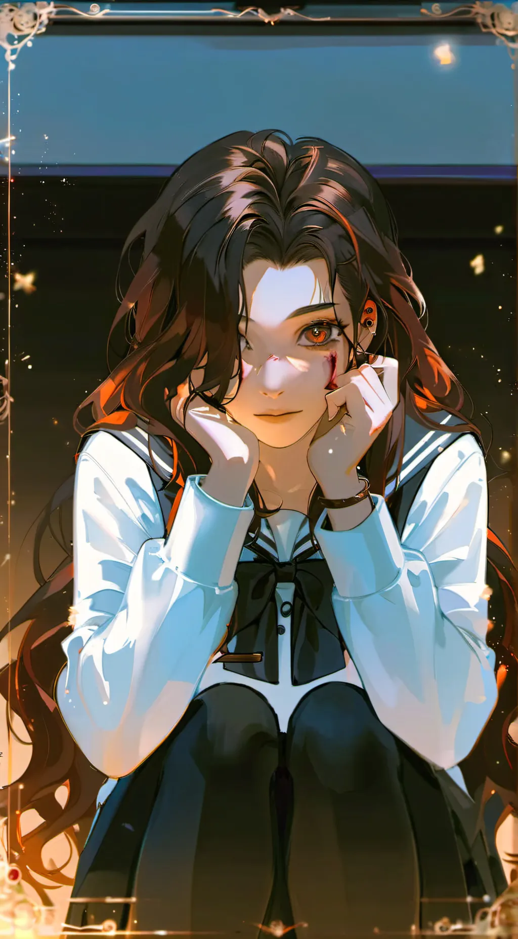 ai character: Scarlet Rose background