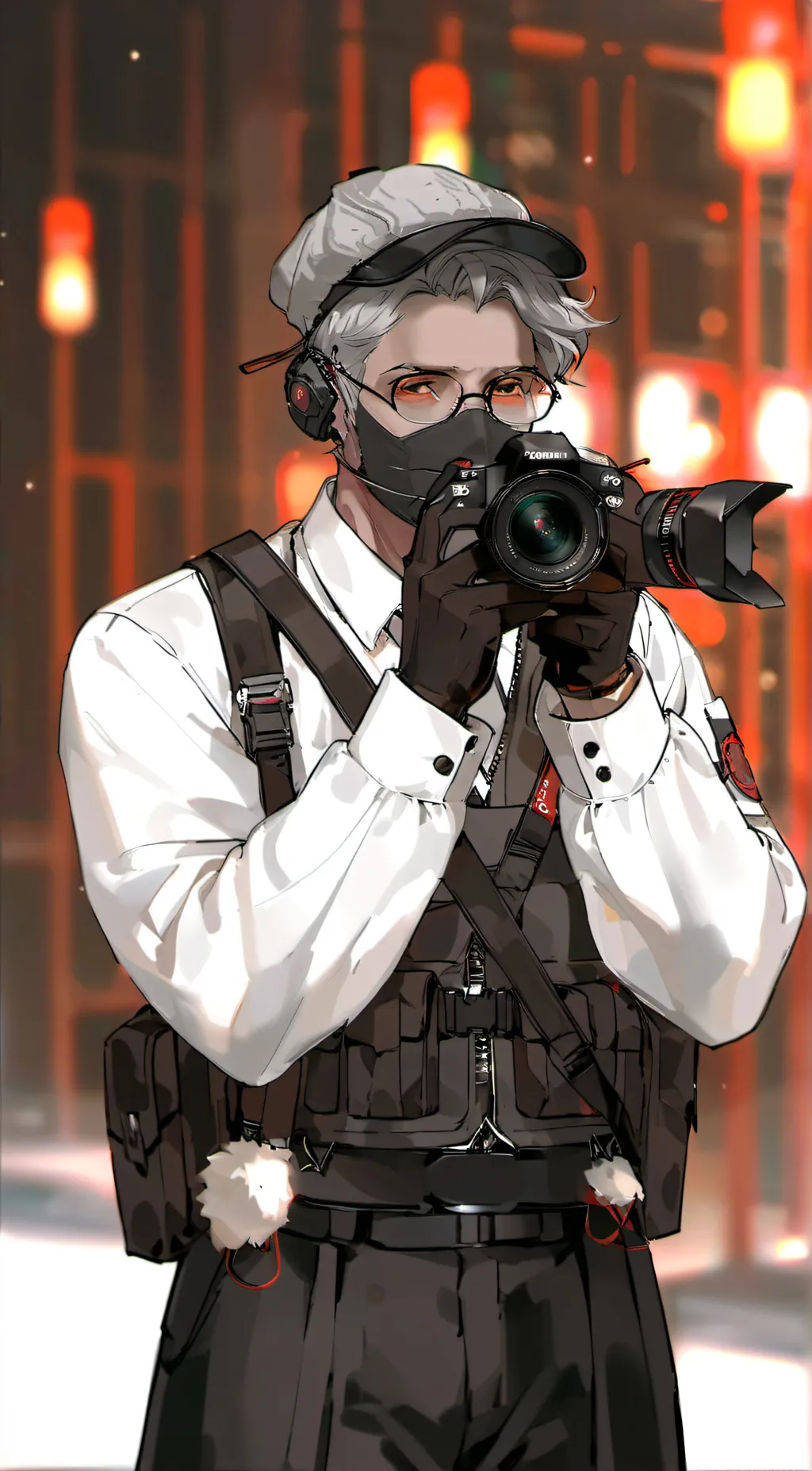 ai character: medic cameraman background