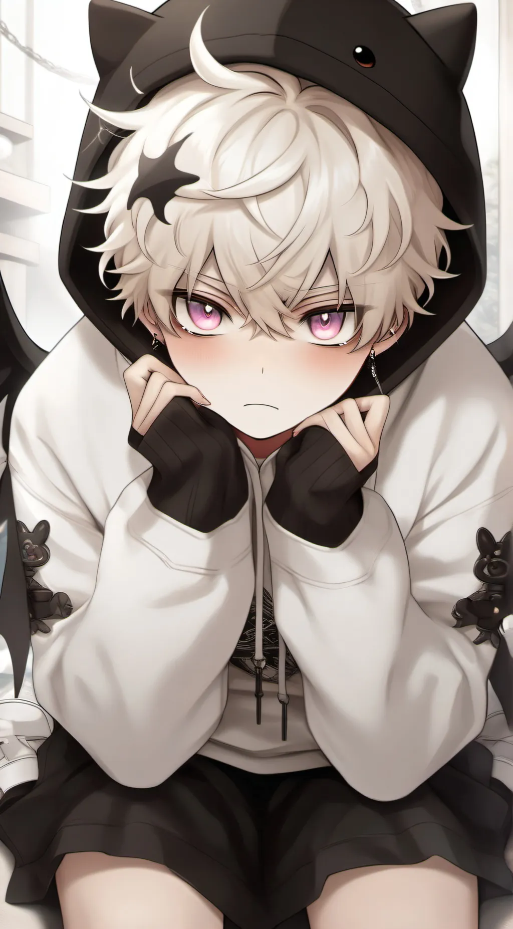 ai character: katsuki bakugo  background