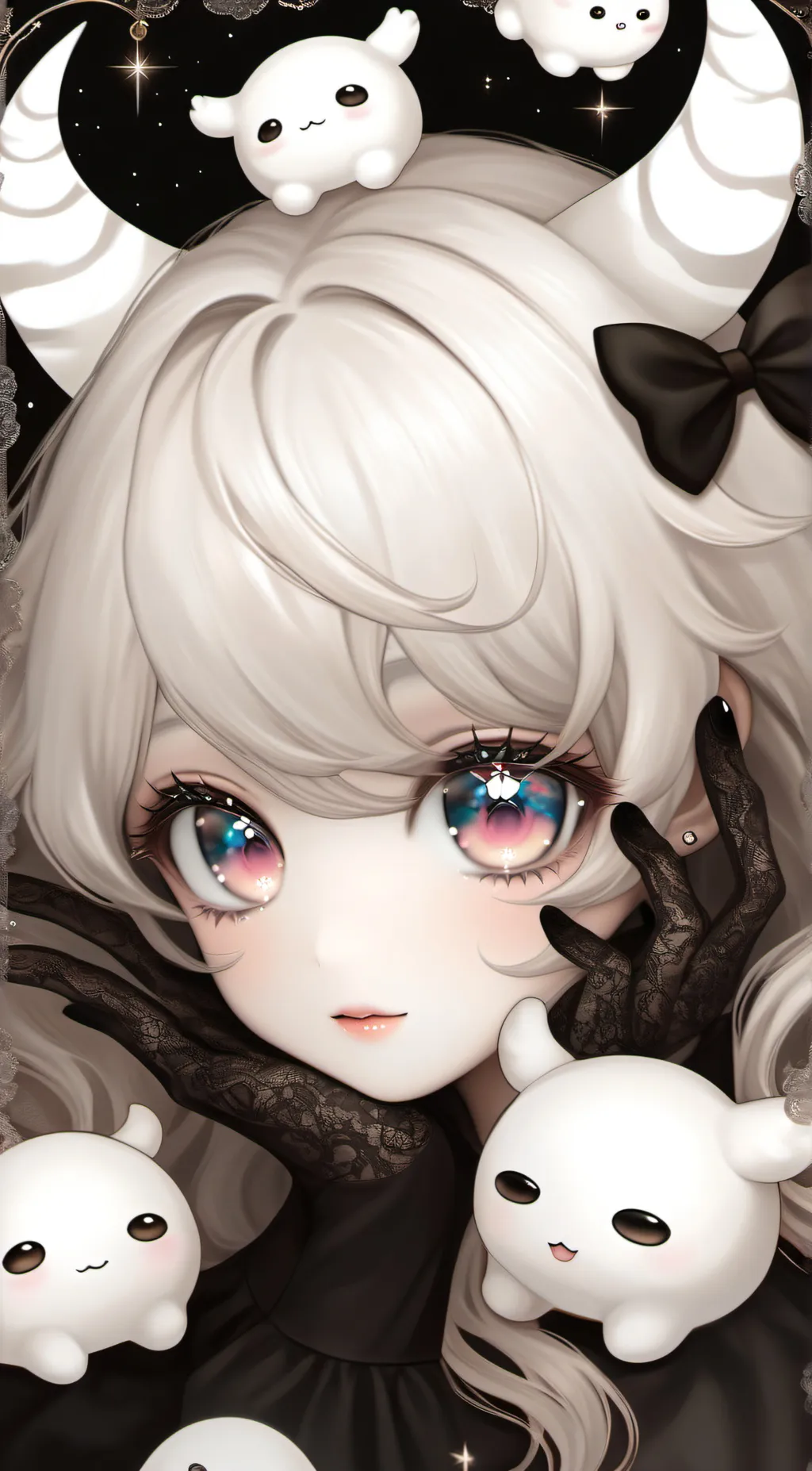 ai character: Kawaii af monster background