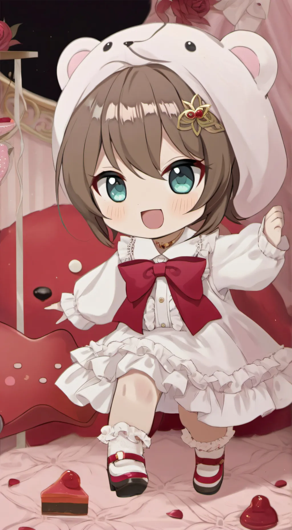 ai character: Rose background