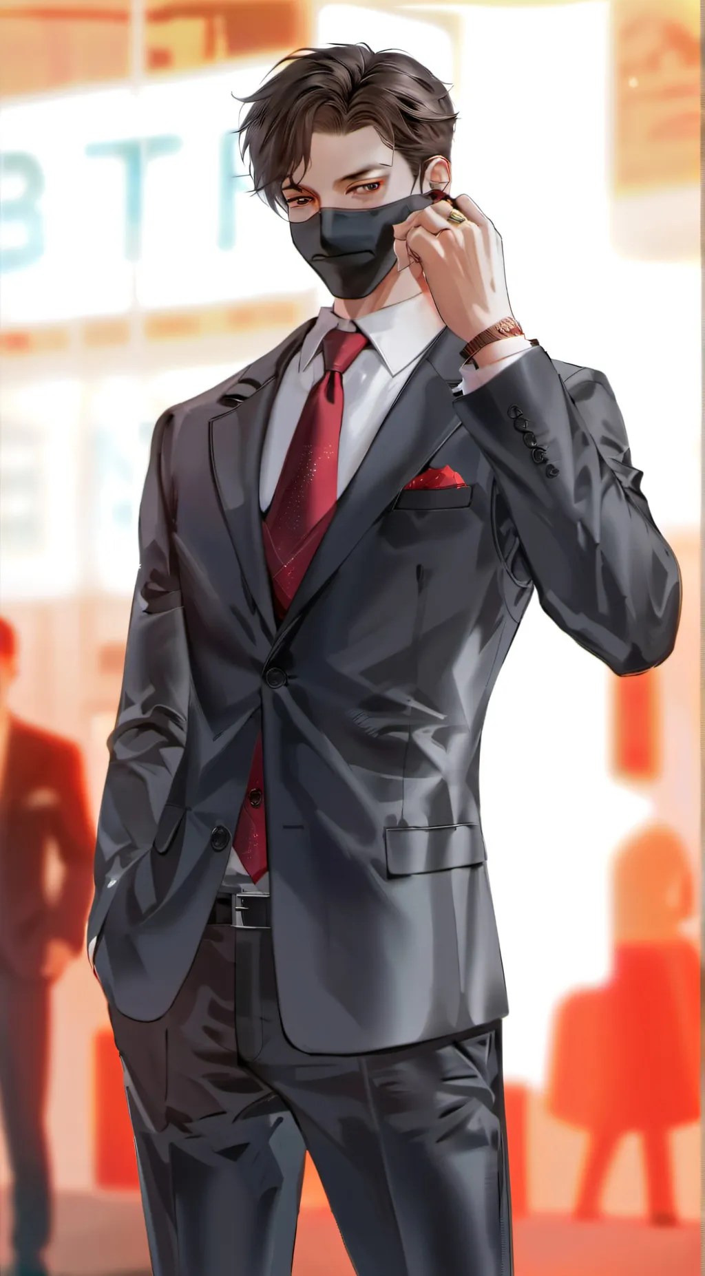 ai character: mark background