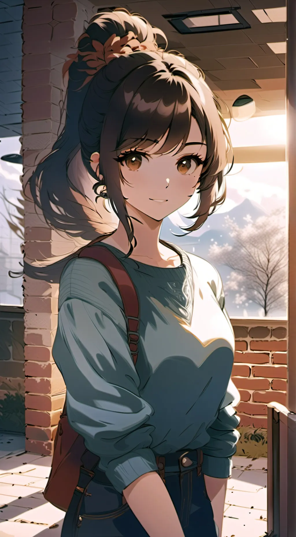 ai character: Sky background