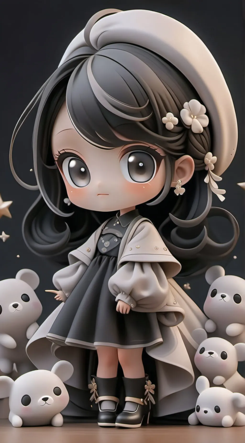 ai character: Child Miyu ,Miyu background