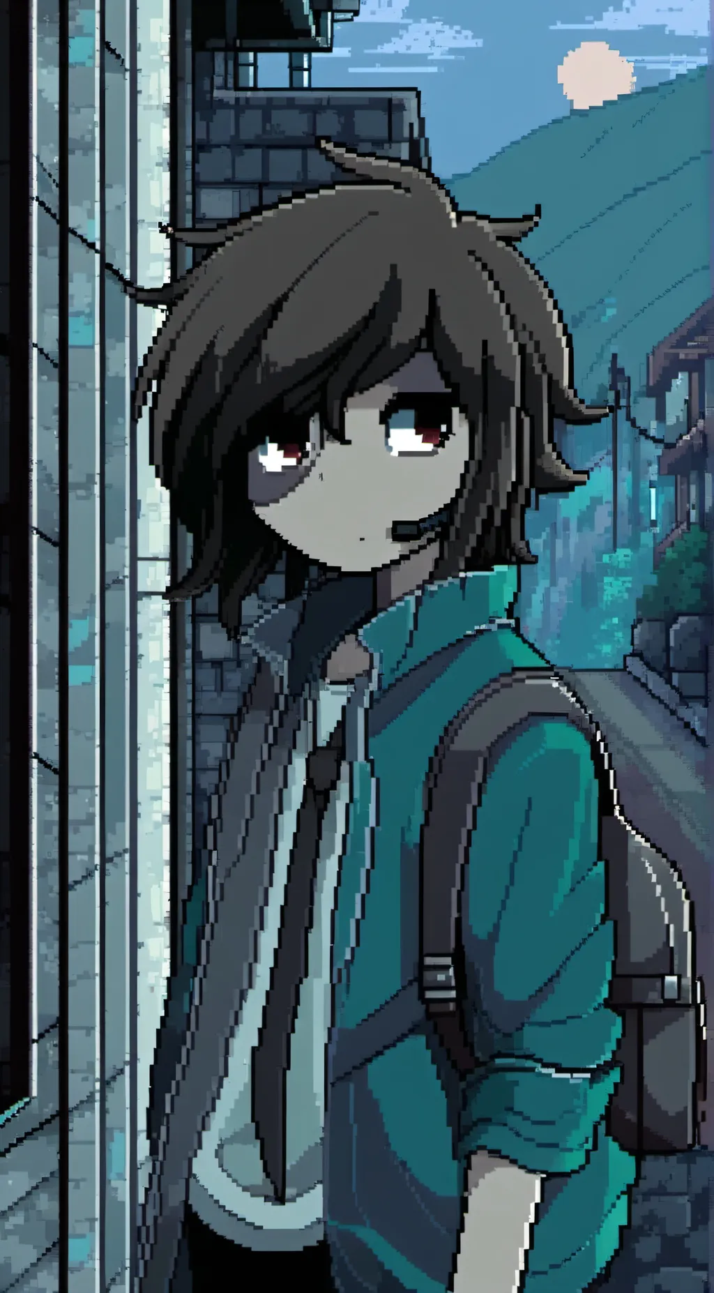 ai character: depressief   background