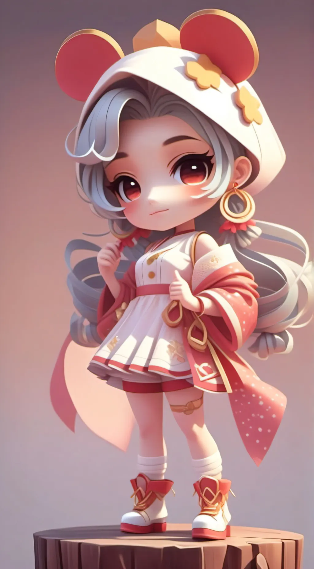 ai character: CELESTE KONG background