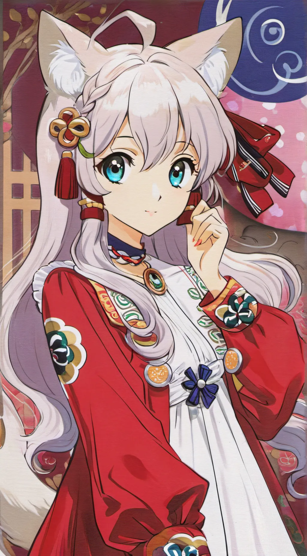 ai character: Rose background