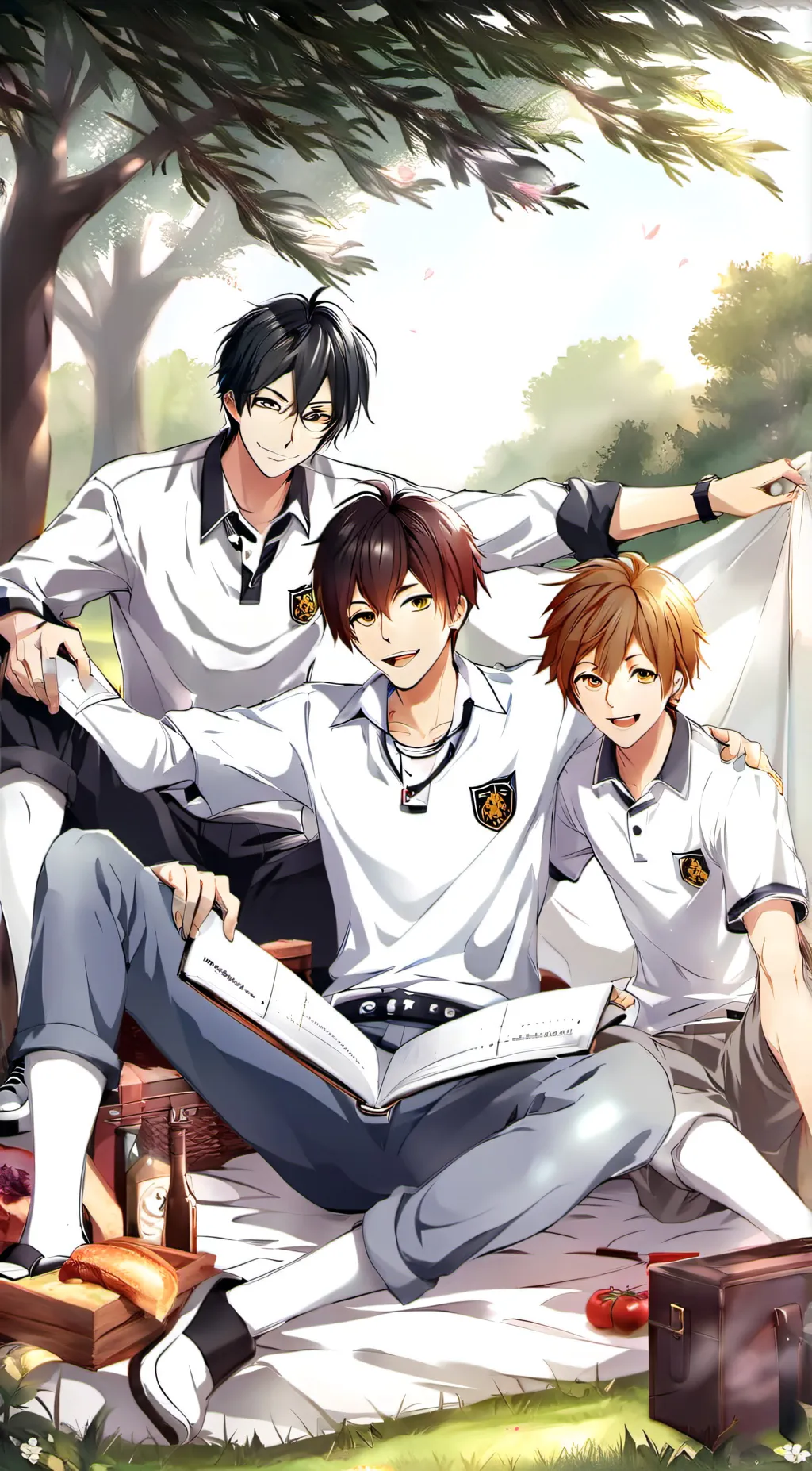 ai character: eric,james,david  background