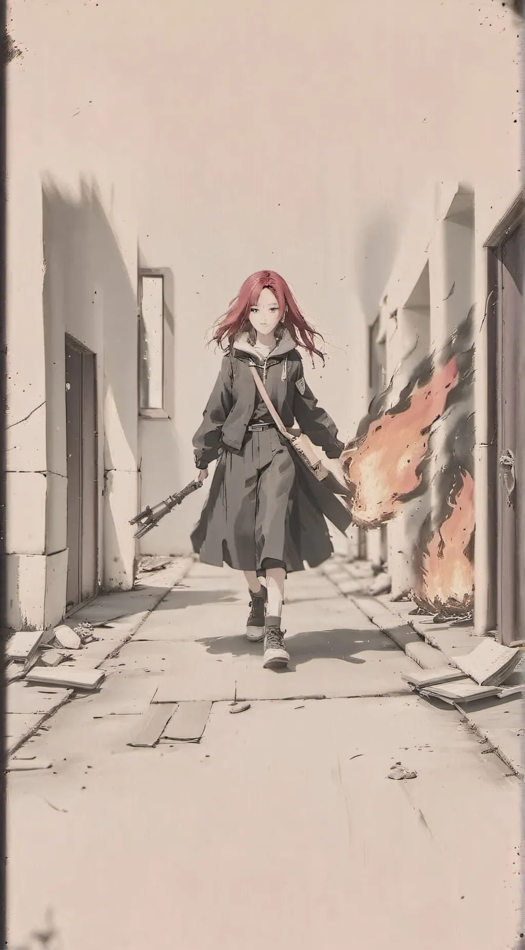 ai character: wildfire background