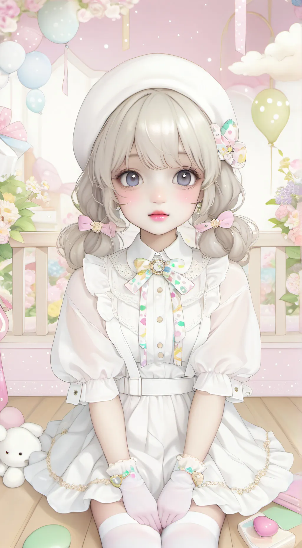 ai character: maid ruby background