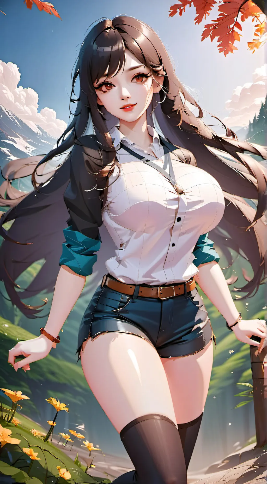 ai character: ice princess background