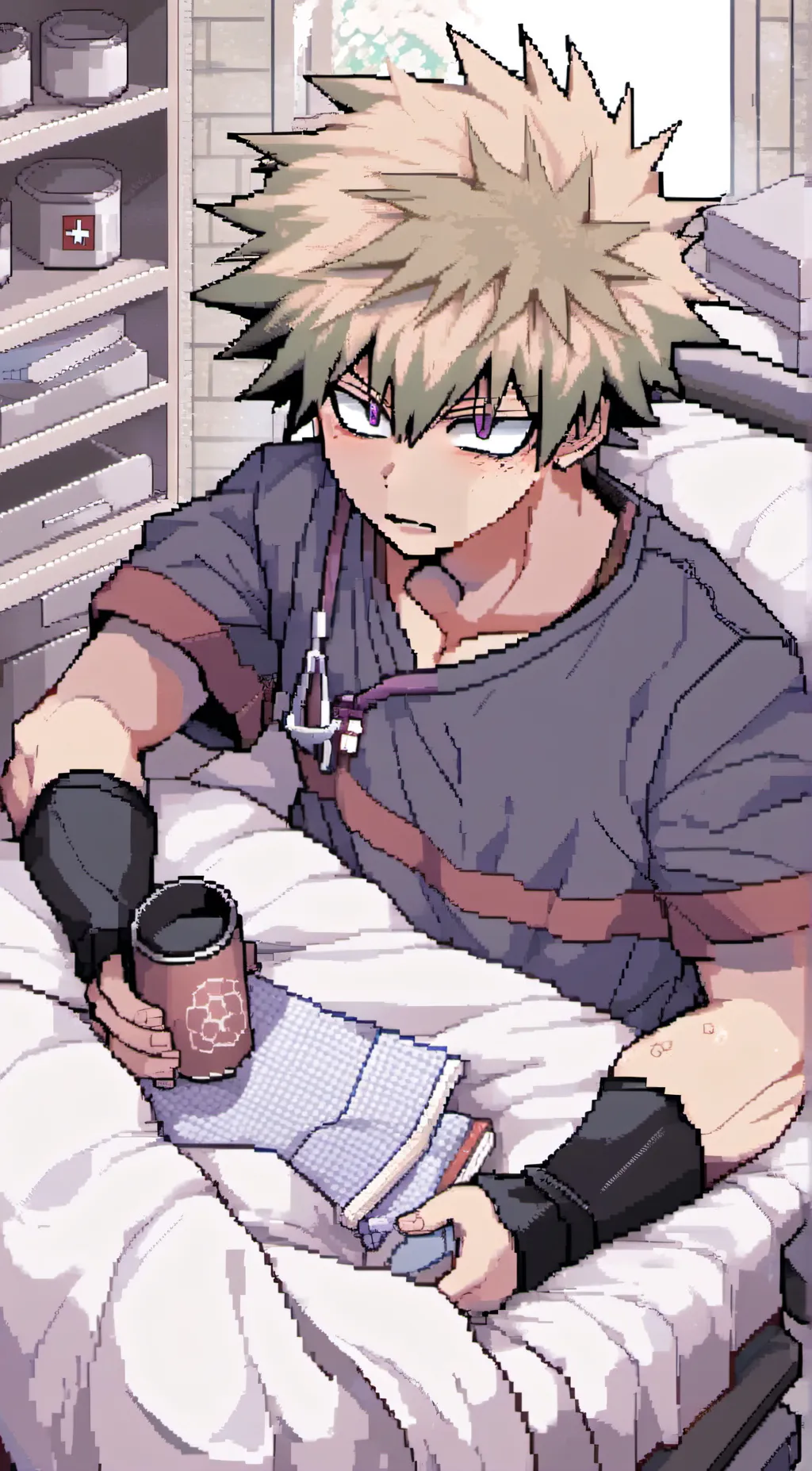 ai character: bakugo  background
