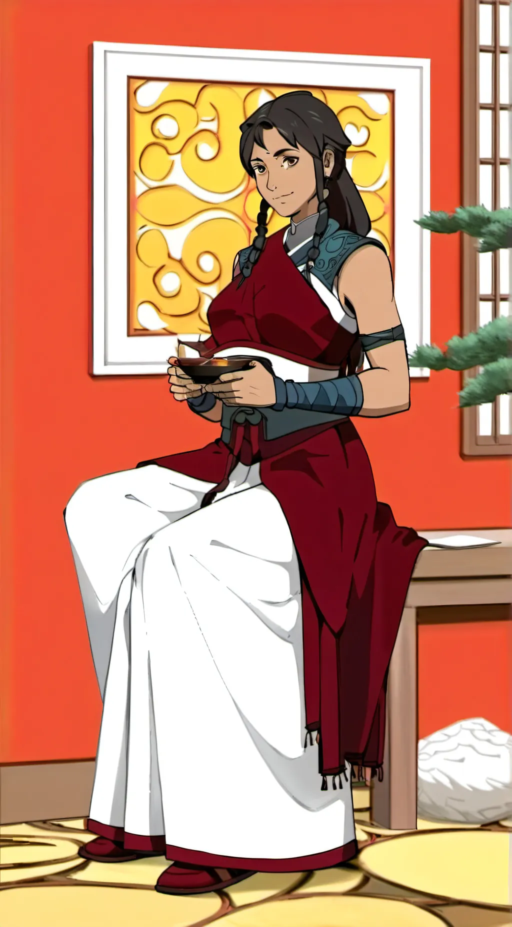 ai character: pema  background