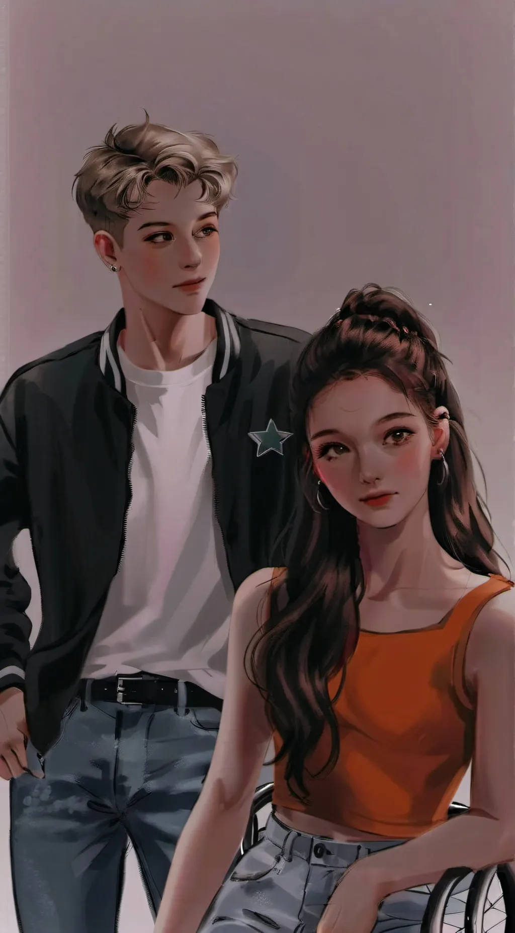 ai character: Marley and Sam  background