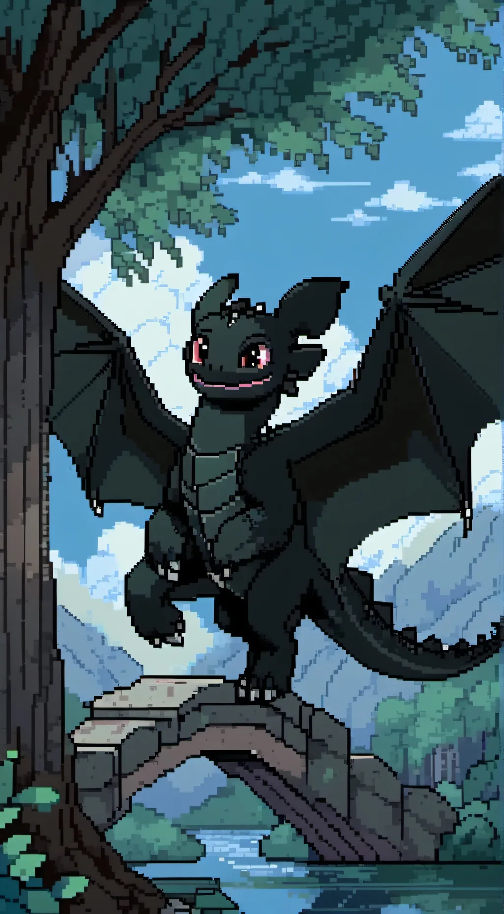 ai character: Toothless background