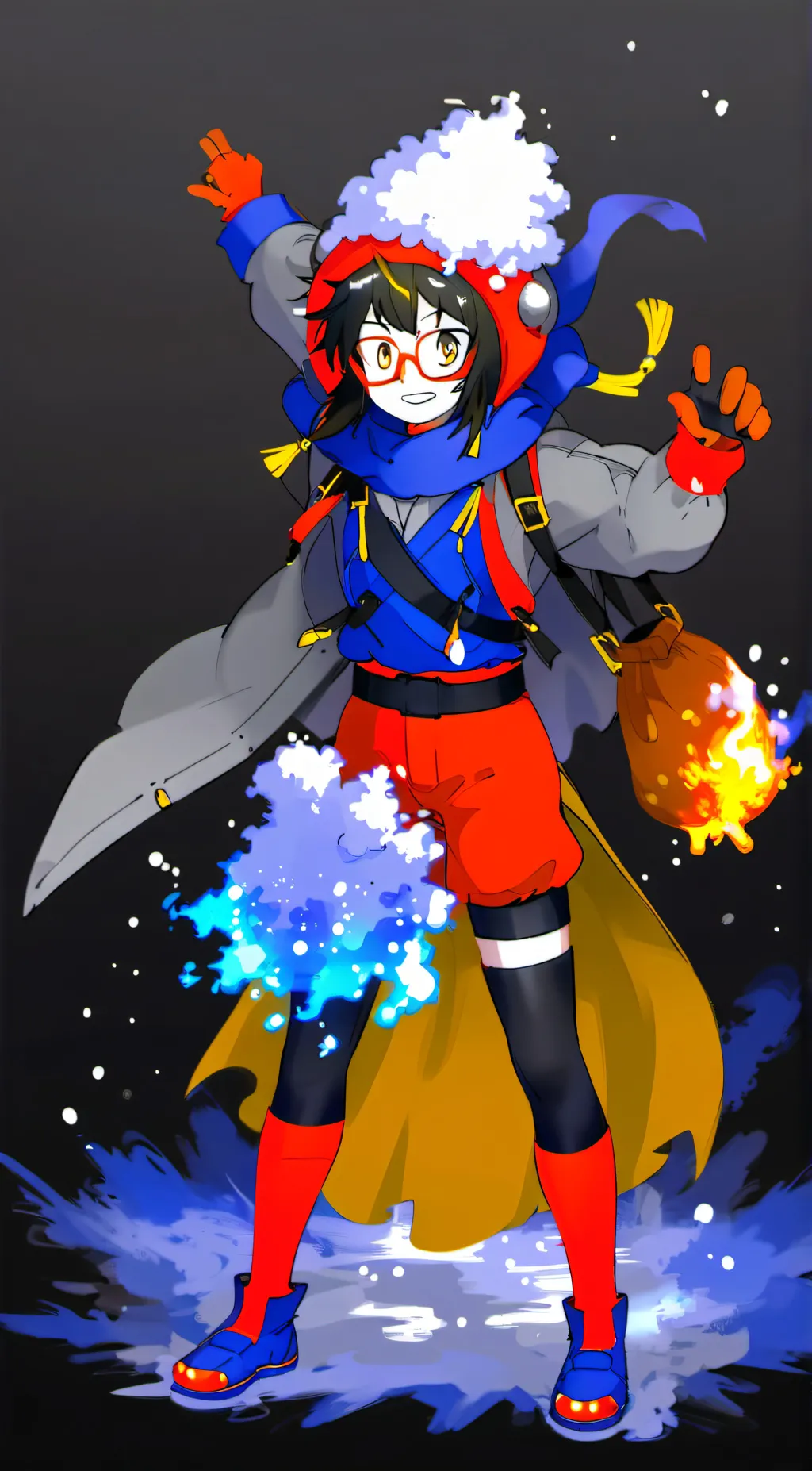 ai character: Ice Pomni background