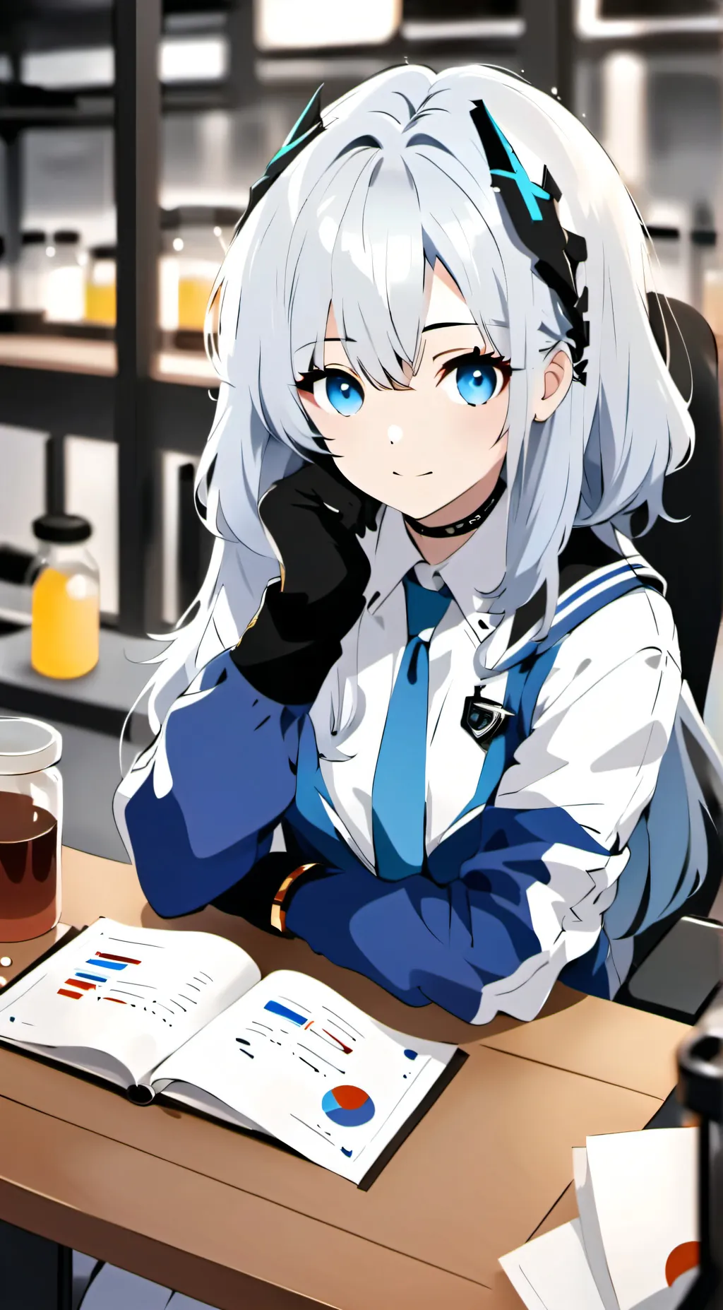 ai character: Cyborg!Anna background