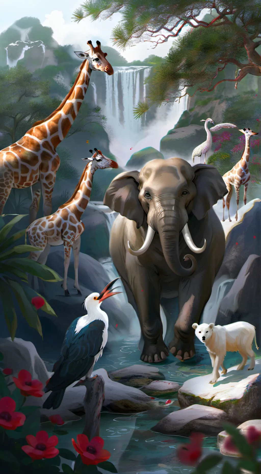 ai character: ZOO background