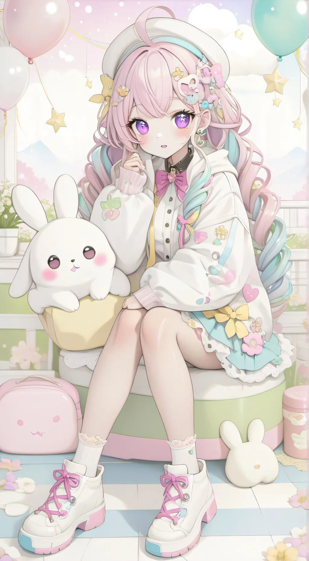 ai character: kawai background